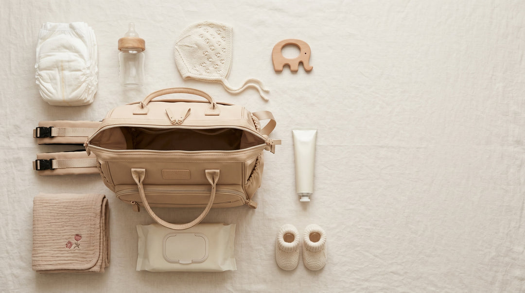 Que mettre dans un sac à langer bébé - guide complet par Maison Lunö
