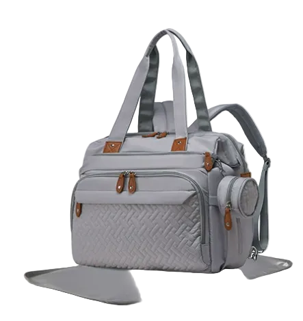 Sac à langer multipoche hybride avec tapis à langer intégré - vue principale