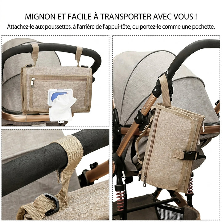Matelas à langer nomade XL 80x55 cm Maison Lunö