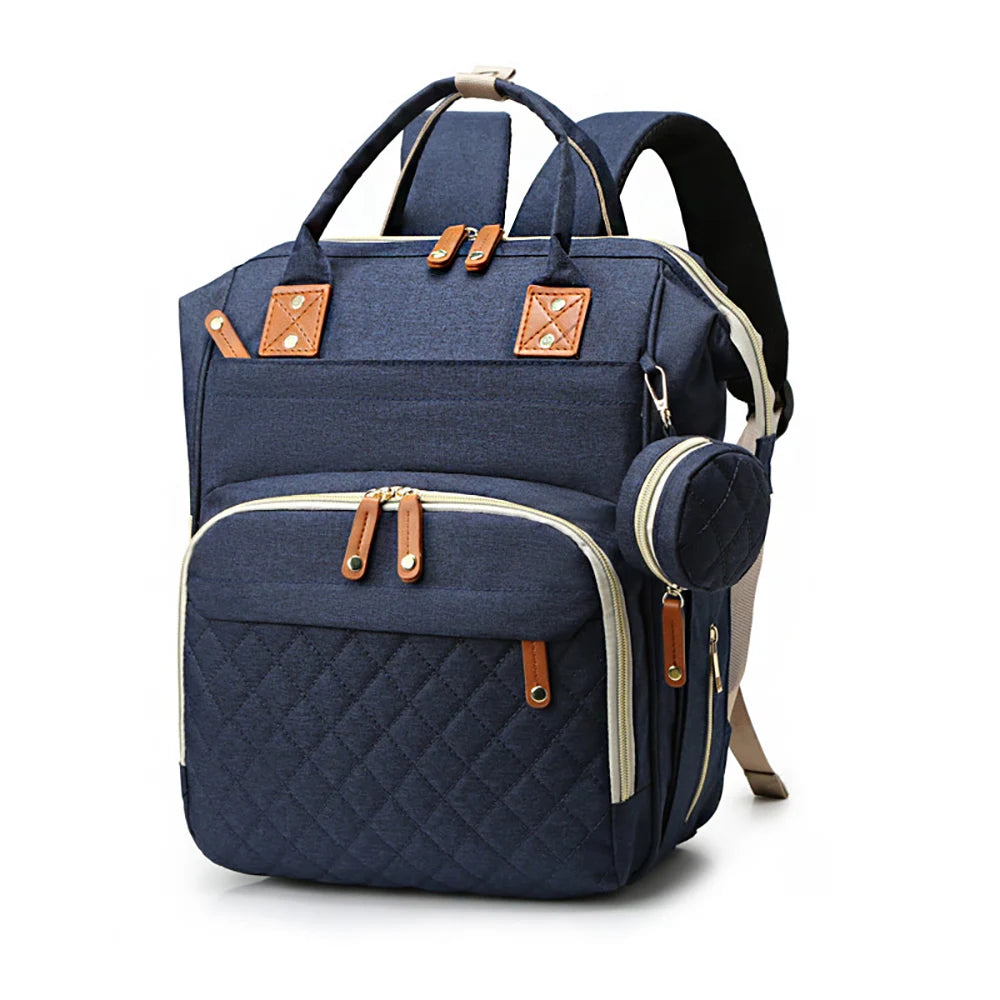 Sac à dos à langer matelassé — Etui tétine collation voyage – Maison Lunö (photo 7)