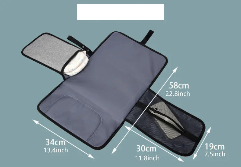 Sac à dos à langer essentiels — Cabas multifonction tapis change inclus – Maison Lunö (photo 6)