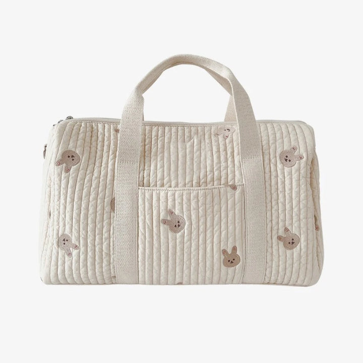 Sac à langer matelassé coton broderies bébé – Maison Lunö