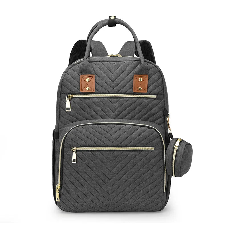 Sac à dos à langer matelassé diagonal – vue 8