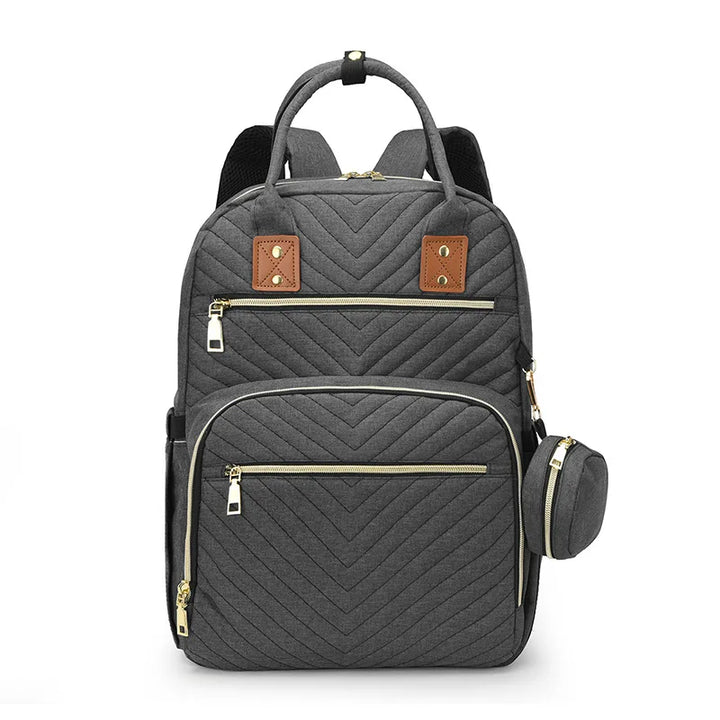 Sac à dos à langer matelassé diagonal – vue 8