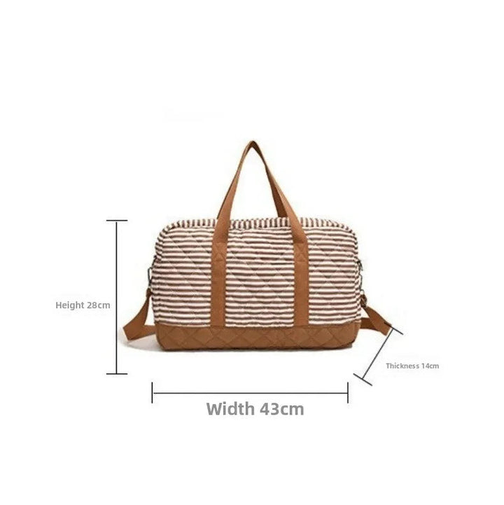 Sac à langer matelassé épaule — Biberon couches grande capacité – Maison Lunö (photo 4)