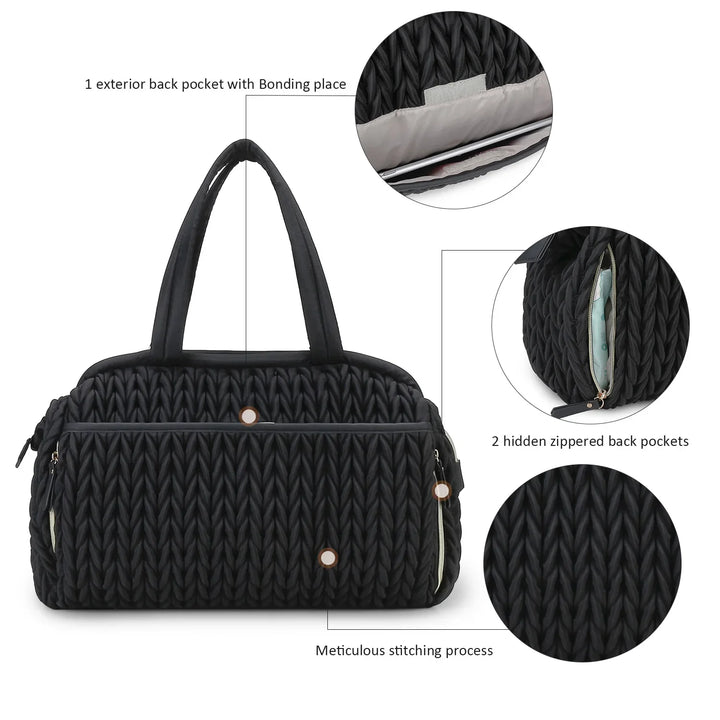 Sac à langer boston bag plissé – vue 9