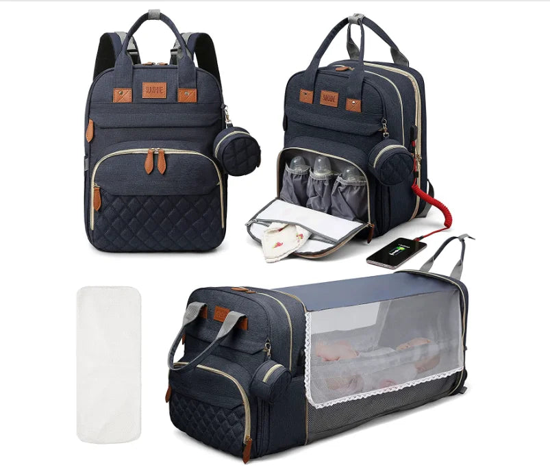 Sac à langer convertible 3 en 1 lit nomade – vue 5