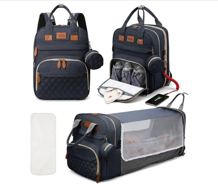 Sac à langer convertible 3 en 1 lit nomade – vue 5