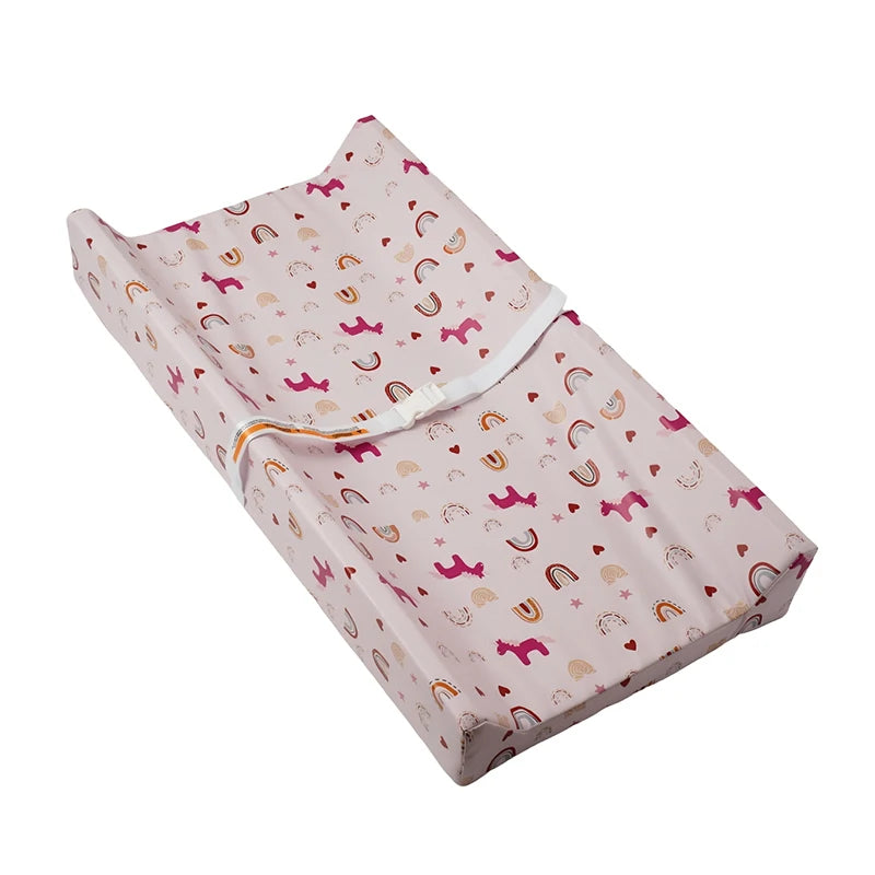 Matelas à langer 80x40 motif licorne arc-en-ciel – Maison Lunö