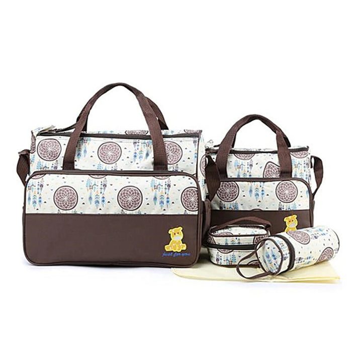 Sac à langer maman 5 pièces — Bandoulière multifonction grande capacité – Maison Lunö (photo 6)