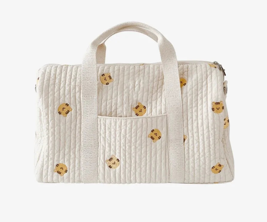 Sac à langer matelassé coton broderies bébé – vue 3