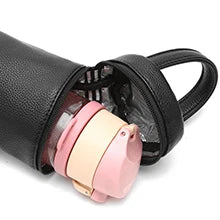 Sac à dos à langer cuir — Femmes attaches poussette poche humide – Maison Lunö (photo 8)