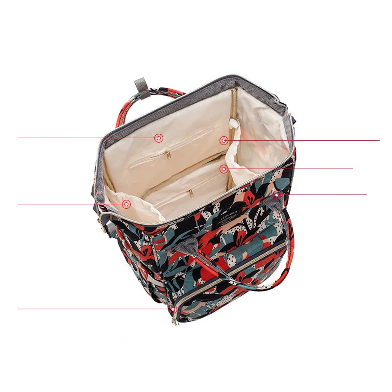 Sac à dos à langer léopard — Tendance maman moderne – Maison Lunö (photo 5)