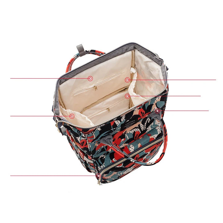 Sac à dos à langer léopard — Tendance maman moderne – Maison Lunö (photo 5)