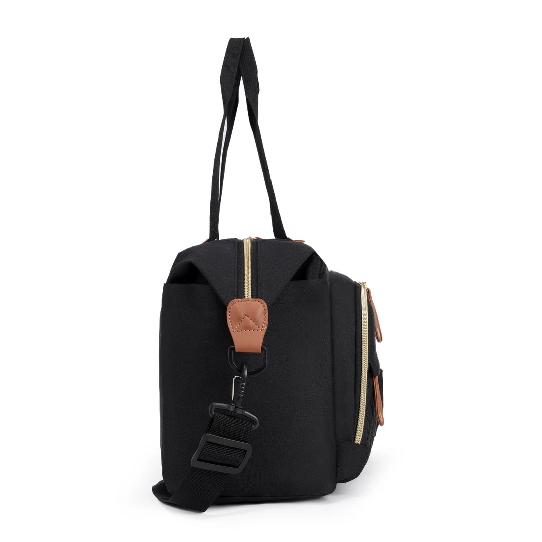 Sac à langer brodé 3 pièces — Motif losange chic grande capacité – Maison Lunö (photo 11)