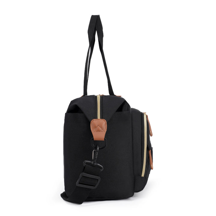 Sac à langer brodé 3 pièces — Motif losange chic grande capacité – Maison Lunö (photo 11)