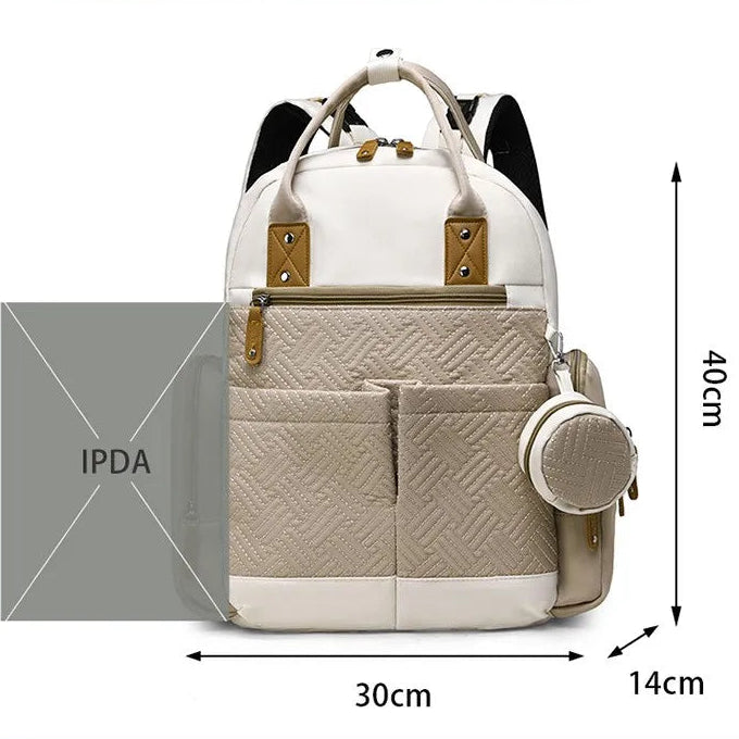 Sac à dos à langer 2 pièces — Ensemble tendance premium grande capacité – Maison Lunö (photo 2)