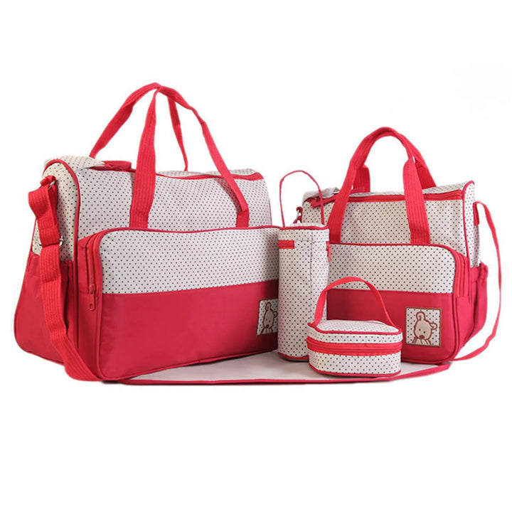 Sac à langer ensemble 5 pièces — Parent-enfant voyage tendance bandoulière – Maison Lunö (photo 6)