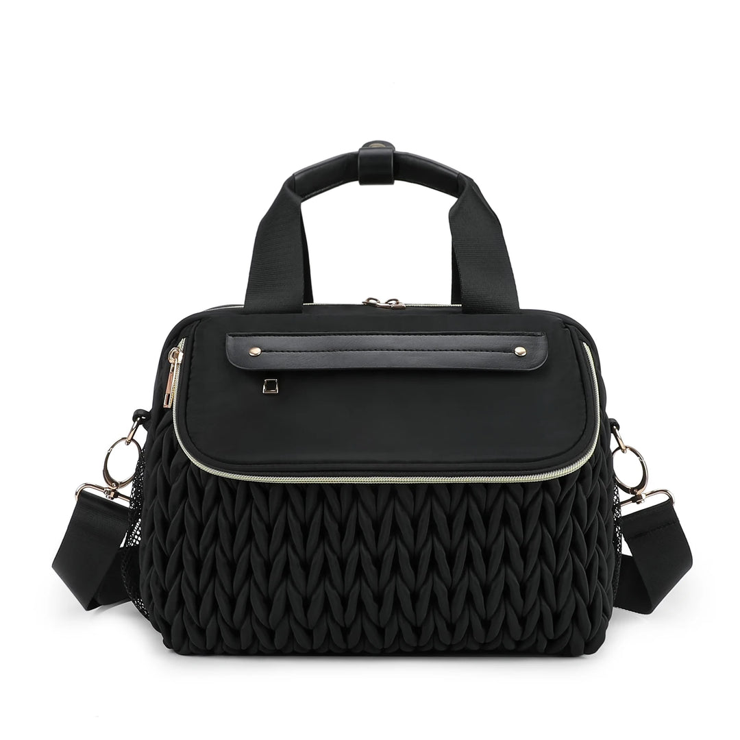 Sac à langer bandoulière matelassé — Maternité portable multifonction – Maison Lunö (photo 4)