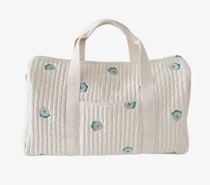 Sac à langer matelassé coton broderies bébé – vue 2