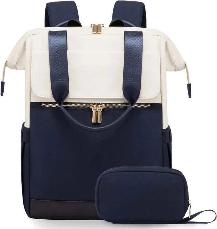 Sac à dos à langer crème — Voyage versatile ordinateur grande capacité – Maison Lunö (photo 6)