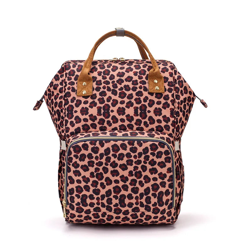 Sac à dos à langer léopard — Tendance maman moderne – Maison Lunö (photo 15)