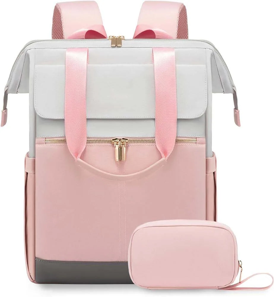 Sac à dos à langer crème — Voyage versatile ordinateur grande capacité – Maison Lunö (photo 10)