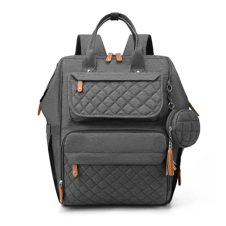 Sac à dos à langer losanges marine – vue 4