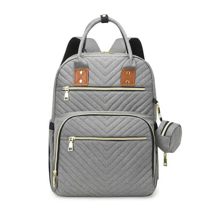 Sac à dos à langer matelassé diagonal – vue 7