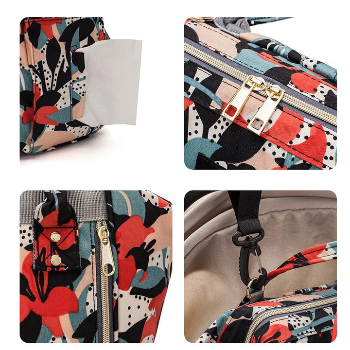 Sac à dos à langer léopard — Tendance maman moderne – Maison Lunö (photo 6)