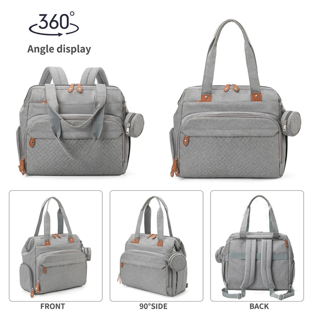 Sac à langer multipoche avec tapis à langer intégré – Maison Lunö