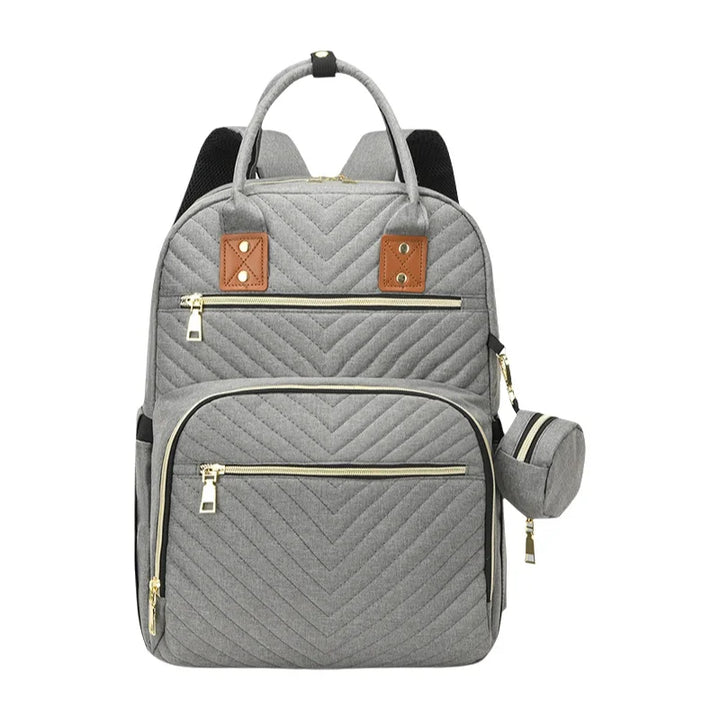 Sac à dos à langer matelassé diagonal – vue 2