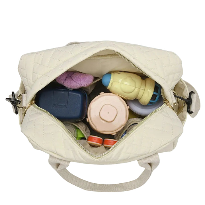 Sac à langer bandoulière portable — Multifonction stockage poussette – Maison Lunö (photo 2)