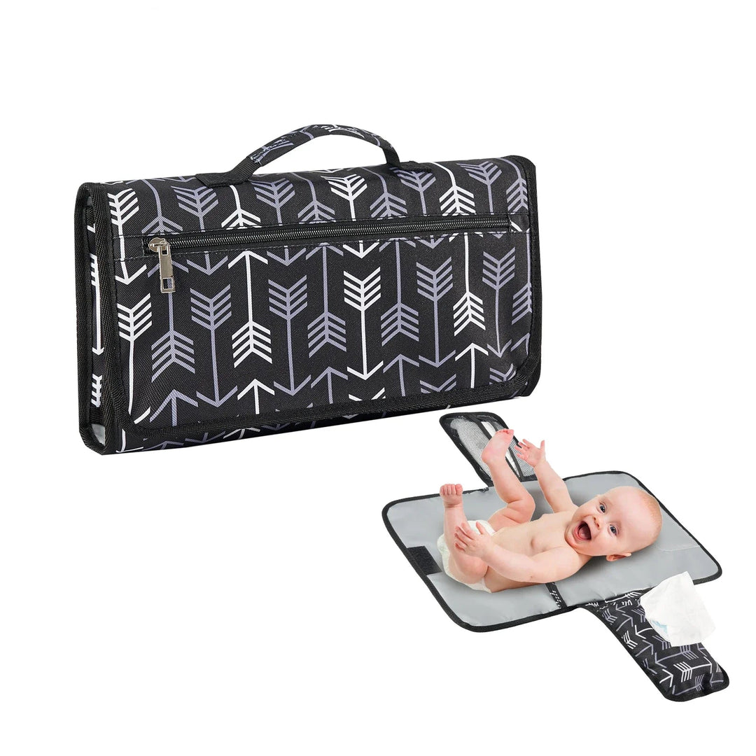 Matelas à langer nomade 3-en-1 motifs ludiques – Maison Lunö