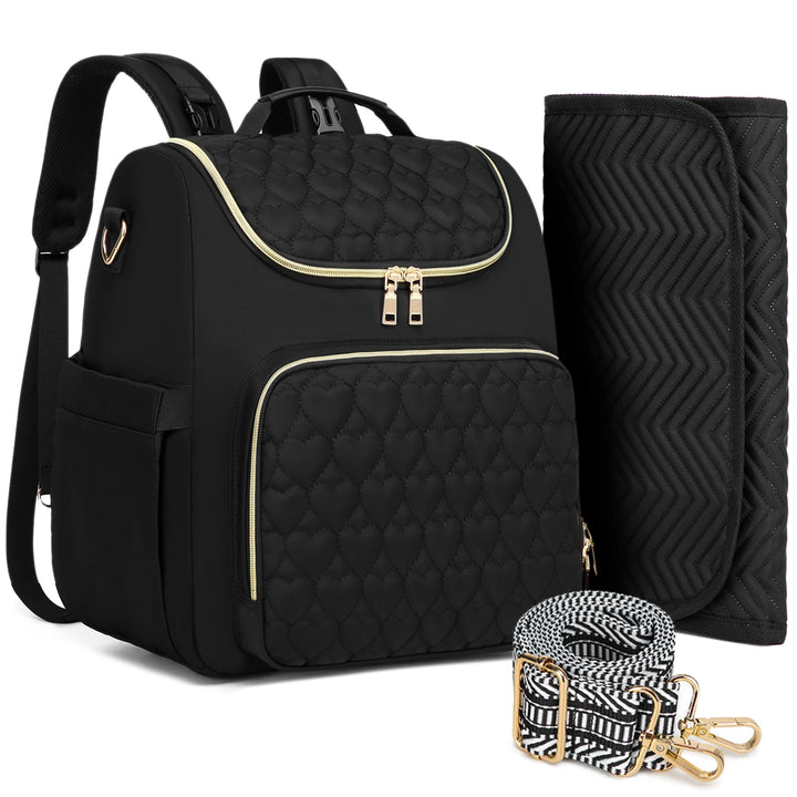 Sac à dos à langer 4 en 1 — Convertible pliable tapis change intégré – Maison Lunö
