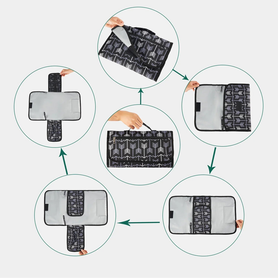 Matelas à langer nomade 3-en-1 motifs – vue 4