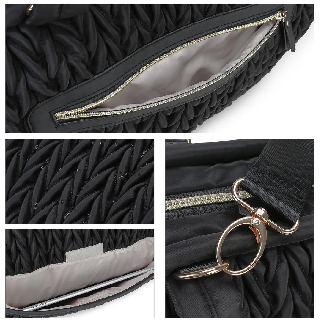 Sac à langer boston bag plissé – vue 12