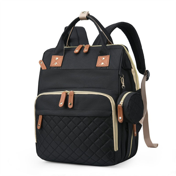 Sac à langer convertible 3 en 1 noir - format sac à dos polyvalent