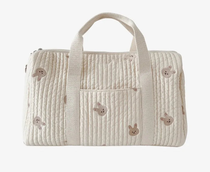 Sac à langer matelassé coton broderies bébé – vue 4