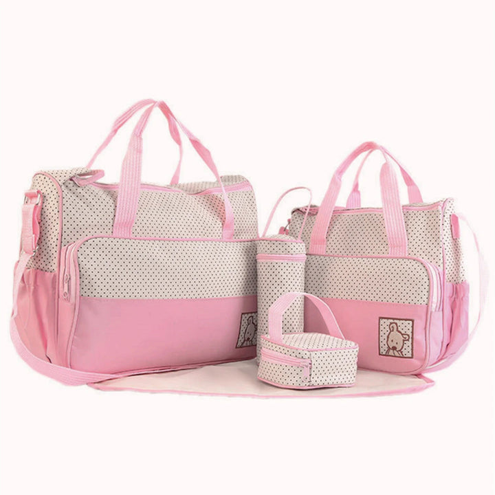 Sac à langer ensemble 5 pièces — Parent-enfant voyage tendance bandoulière – Maison Lunö (photo 3)