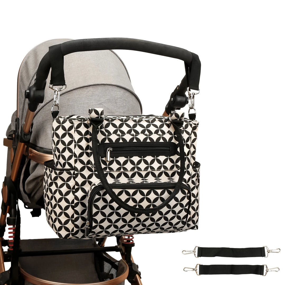 Sac à langer 7 pièces — Ensemble complet maman bébé multifonction cabas – Maison Lunö (photo 8)
