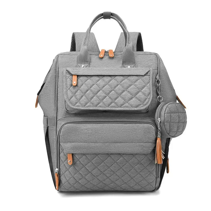 Sac à dos à langer losanges marine – Maison Lunö