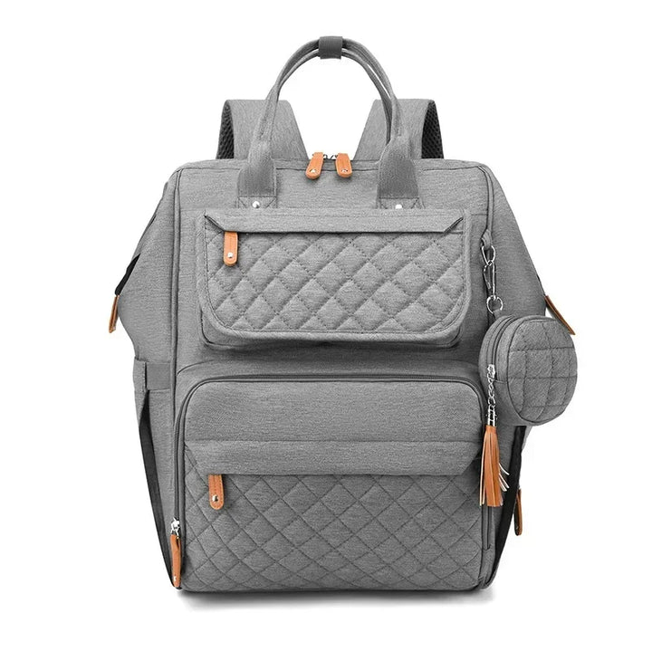 Sac à dos à langer losanges marine – Maison Lunö