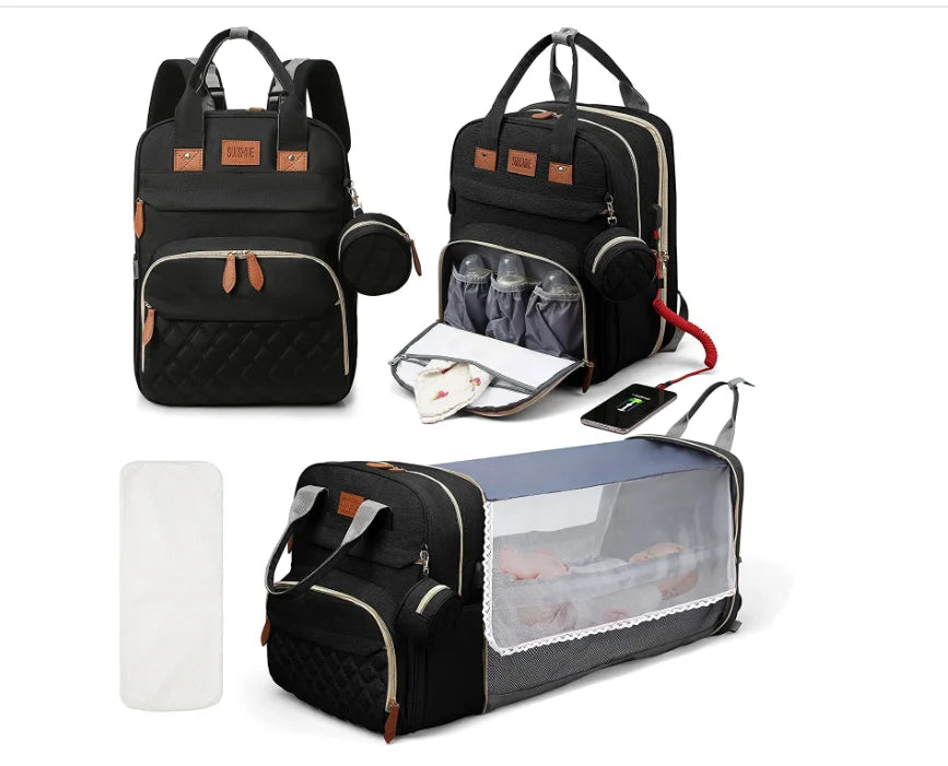 Sac à langer convertible 3 en 1 lit nomade – vue 7