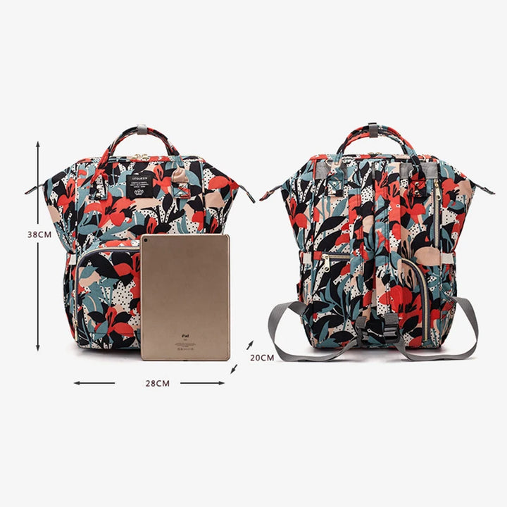 Sac à dos à langer léopard — Tendance maman moderne – Maison Lunö (photo 4)