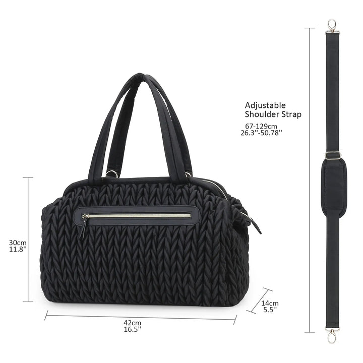 Sac à langer boston bag plissé – vue 7