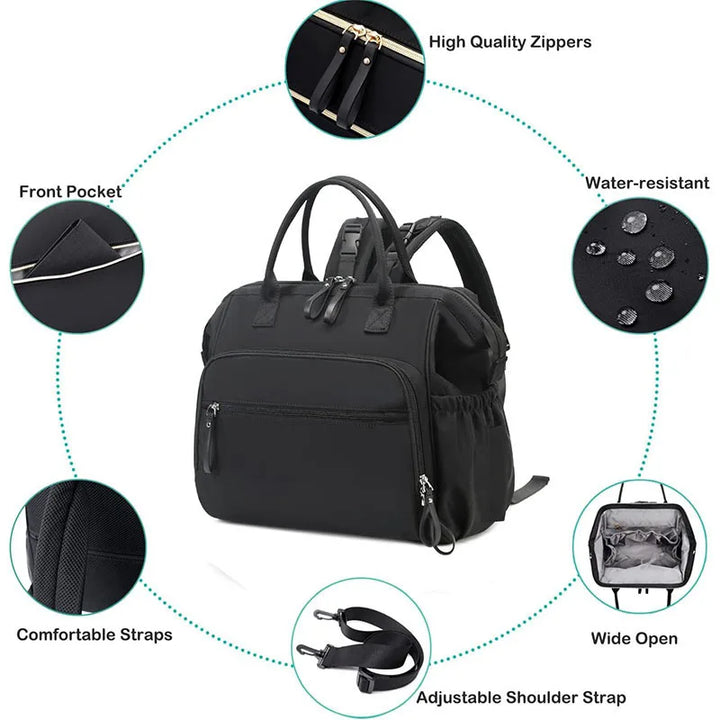 Sac à dos à langer matelassé losanges – vue 2
