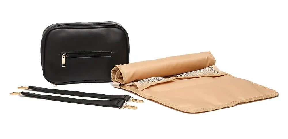 Sac à dos à langer cuir PU — Imperméable infirmière soin nourrisson – Maison Lunö (photo 9)