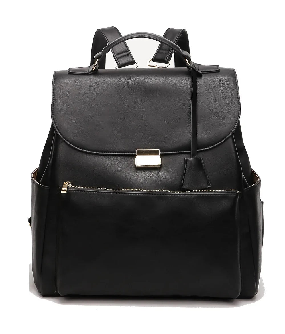 Sac à dos à langer cuir PU — Imperméable infirmière soin nourrisson – Maison Lunö