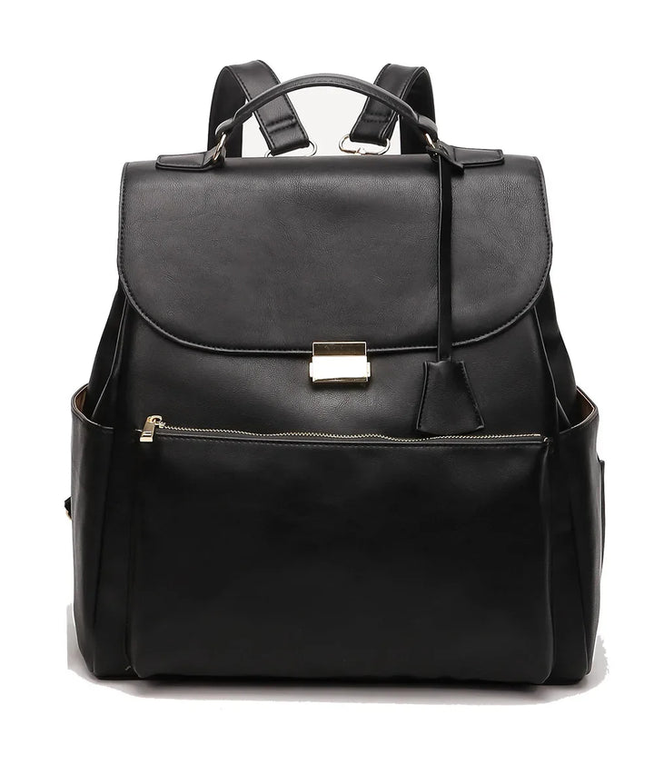 Sac à dos à langer cuir PU — Imperméable infirmière soin nourrisson – Maison Lunö